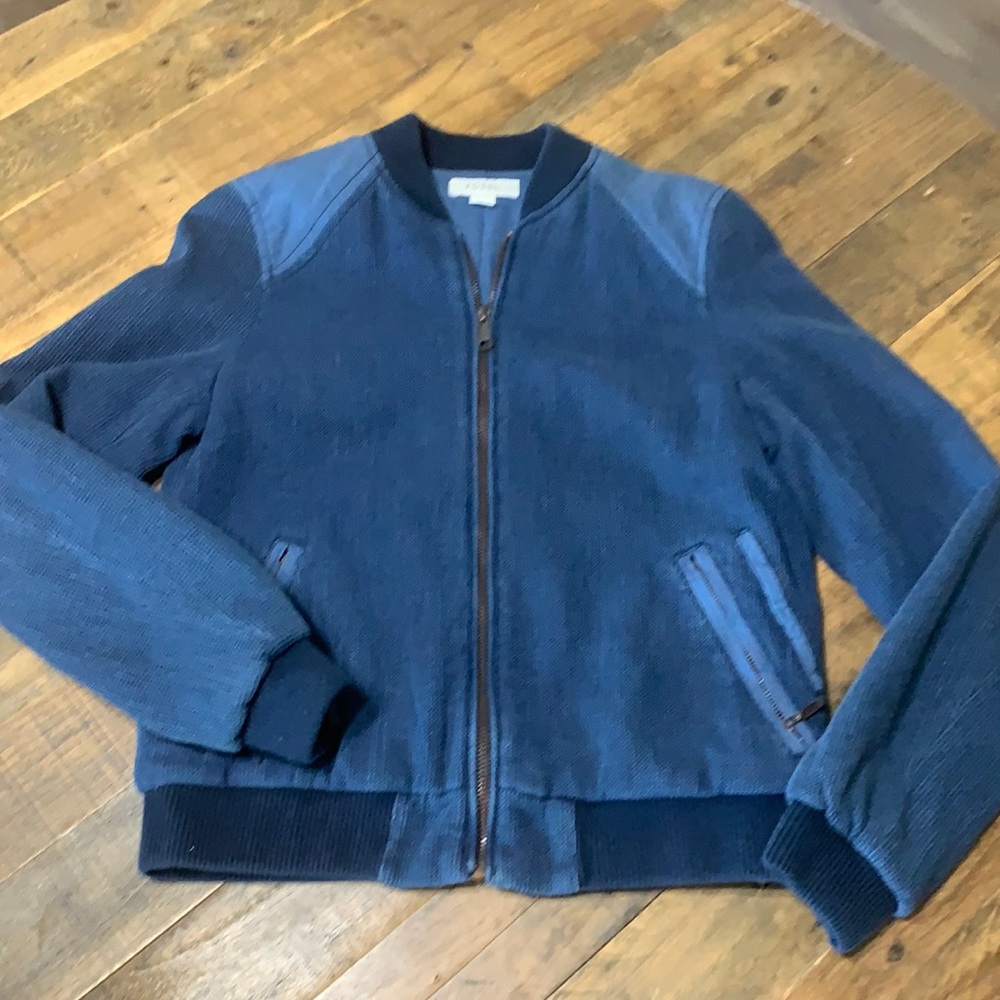 Fossil Lined XS Jacket NWOT Blue